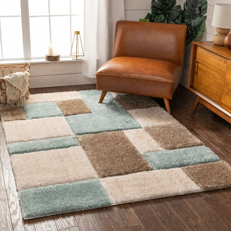 Well Woven San Francisco Shag Performance Blue/Beach Rug & Reviews